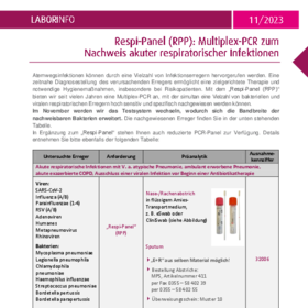 Respi-Panel (RPP): Multiplex-PCR zum Nachweis akuter respiratorischer Infektionen