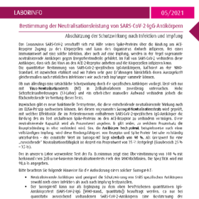 Bestimmung der Neutralisationsleistung von SARS-CoV-2-IgG-Antikörpern